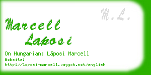 marcell laposi business card