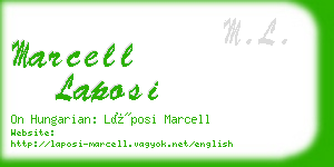 marcell laposi business card